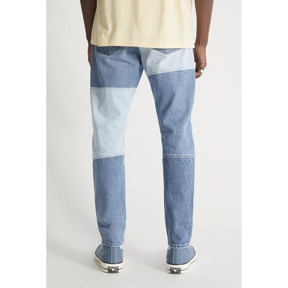 Pac Sun Patched Slim Taper Jean in Indigo Men's New with Tags - Picture 2 of 5